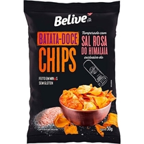 Chips De Batata Doce Belive Sal Rosa 50g