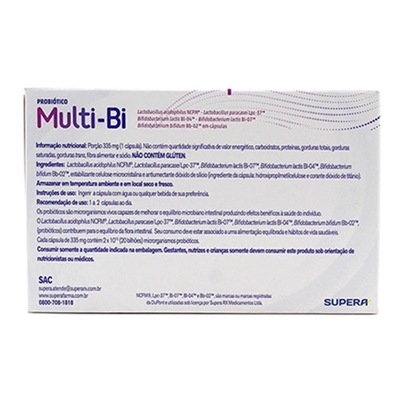 Multi-Bi 335mg 10 Cápsulas Supera | Bemol Farma