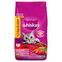 Ração Whiskas Para Gatos Adultos Carne 10,1kg (MP)