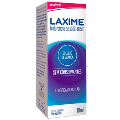 Laxime 0,15% sol oft fr 10ml Hialuronato De Sódio Ache Outros