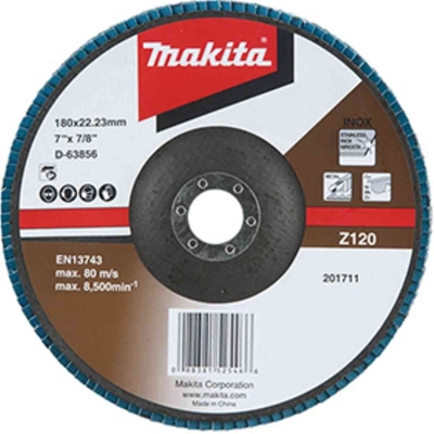 Disco De Lixa Makita Flap Grao Z120 180 Mm D-63856 (MP)