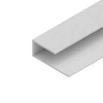 Perfil PVC Tipo U 6m Branco Neve - Multilit (MP)