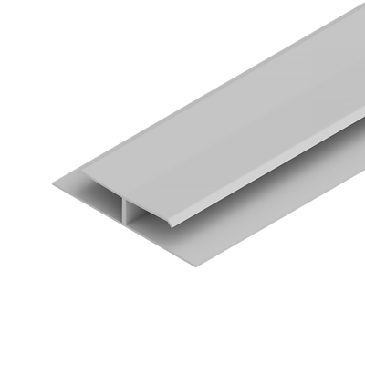 Perfil PVC Tipo H 6m Branco Neve - Multilit (MP)