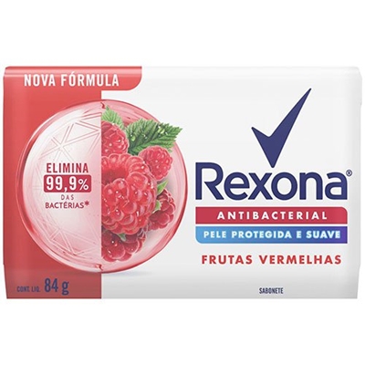 Sabonete em Barra Rexona Antibacterial Frutas Vermelhas 84g