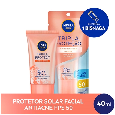 Protetor Solar Facial Nivea Antiacne FPS50 40ml