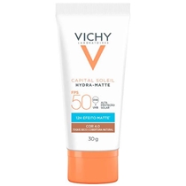 Protetor Solar Facial Vichy Hydra-Matte FPS 50 Cor 4.0 30g