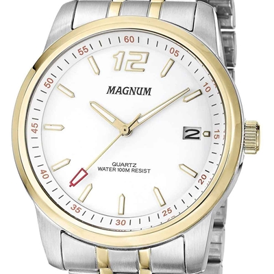 Relógio Magnum Masculino Analógico Dourado MA33282U