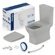 Kit Vaso Sanitário Incepa Boss Stone Com Caixa Acoplada 3,6L (MP)