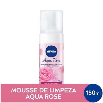 Mousse De Limpeza Nivea Agua Rose 150ml