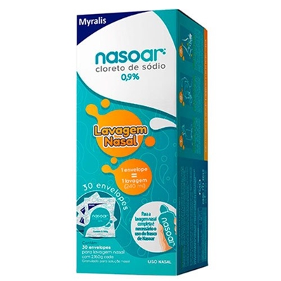 Nasoar 0,9% Refil Granulado Para Solução Nasal  30 Envelopes