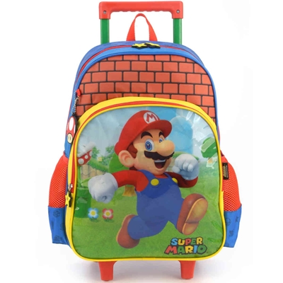 Kit Cortina Infantil + 3 Capa de Almofada Super Mario Filme