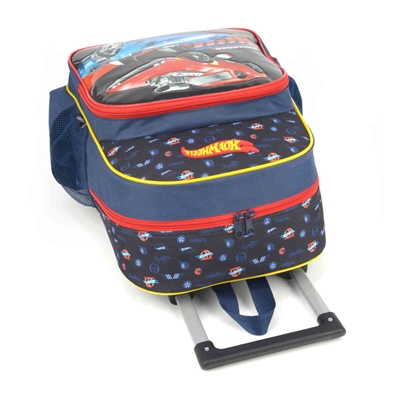 Mochila Carrinho Azul e Preto Kids Video Game