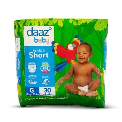 Fralda Shortinho Daaz Baby Pants Mega Tamanho G 30 Unidades