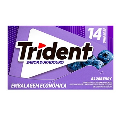 Goma De Mascar Trident Blueberry 25g