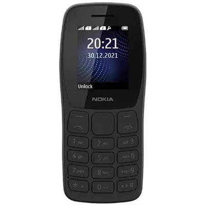 Celular Nokia 105 NK093 Tela 1.8 Dual Chip Preto