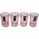 Kit Copos Martiplast 4 Peças Ou Drink 400ml Rosa Quartz - KTE 103_BEM