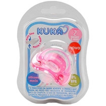 Chupeta Kuka Elegance Plus Orto Tamanho 2 Rosa