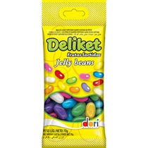 Bala de Goma Deliket Frutas Sortidas 70g