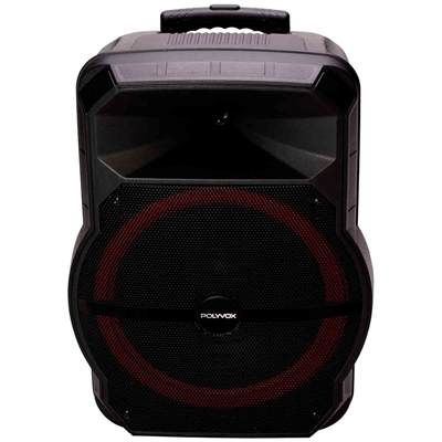 Caixa De Som Amplificada Polyvox TWS Bluetooth 450W Woofer 12" Preto XC-712T