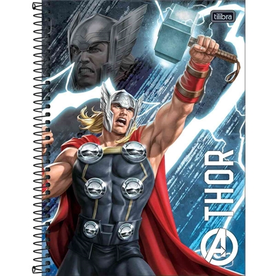 Caderno Espiral Tilibra 10 Matérias Avengers Sortido 308021