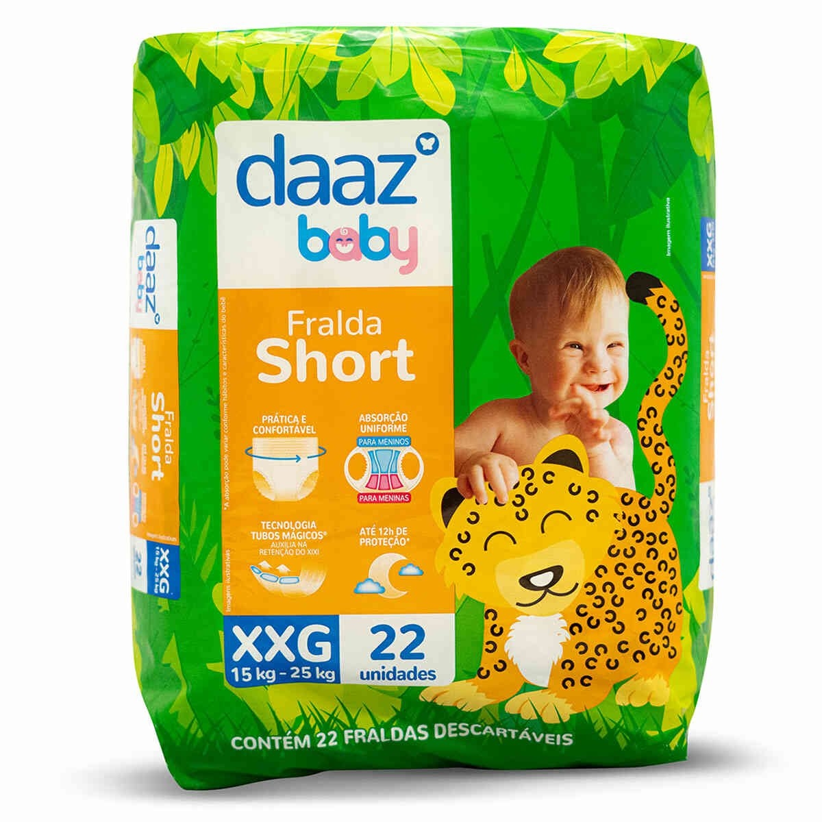 Fralda Shortinho Daaz Baby Pants Mega Tamanho XXG 22 Unidades | Bemol