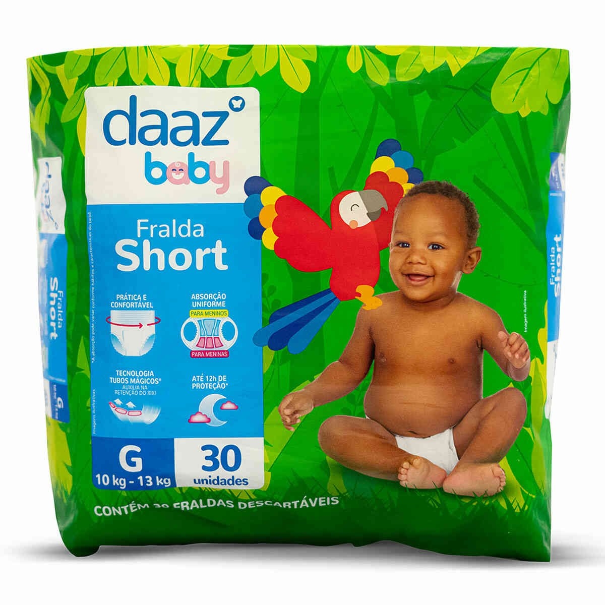 Fralda Shortinho Daaz Baby Pants Mega Tamanho G 30 Unidades | Bemol