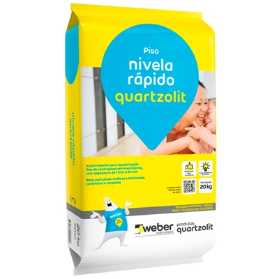 Argamassa Quartzolit Nivela Rápido 20kg Cinza (MP)