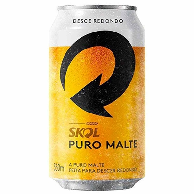 Cerveja Skol Puro Malte Lata 350ml 01 Unidade