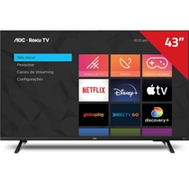 Smart TV 43" AOC Roku Led Full HD 43S5135/78G