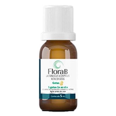 Flora B Suspensão Gotas 5mL Cifarma | Bemol Farma