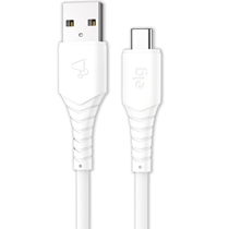 Cabo USB Tipo-C Emborrachado 1,2M ELG Branco