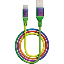 Cabo Usb Tipo-C Rainbow Recarga/Sincronização 1M ELG