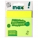 Bloco Adesivo Maxprint Clearnote Neon Transparente 76x76mm Amarelo 744891