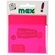 Bloco Adesivo Maxprint Clearnote Neon Transparente 76x76mm Rosa 744905