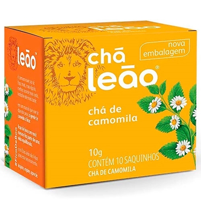 Chá Leão Camomila 10g Contém 10 Sachês