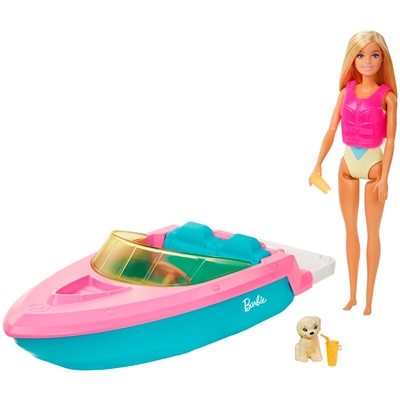 Boneca Mattel Barbie Com Barco GRG30