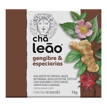 Chá Leão Gengibre & Especiarias 16g Contém 10 Sachês