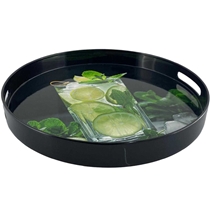 Bandeja Noritex Drink Circular Preto 420-514423