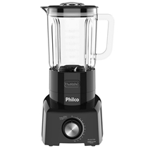 Liquidificador Philco Turbo Glass 1200W 127V Preto PLQ1350