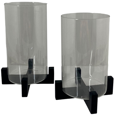 Candelabro Noritex 2 Peças Suporte De Vela Preto 531-31456