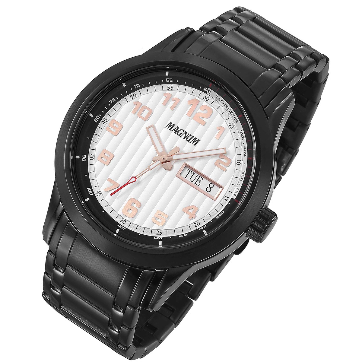 Relógio Magnum Masculino Chumbo- MA32541W - Prata