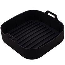 Forma Lyor De Silicone Para Air Fryer Quadrada Preto 4886