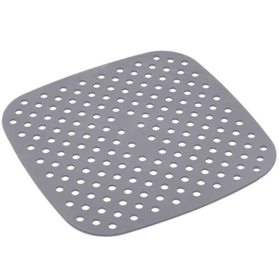 Tapete Protetor Lyor De Silicone Para Air Fryer Quadrado Cinza 4896