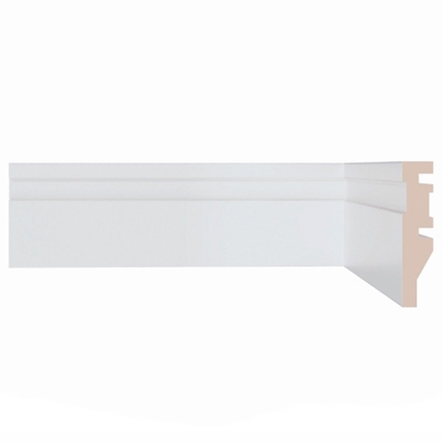 Rodapé De Poliestireno Vinilforte Frisado 7x240x1,5cm Branco (MP)