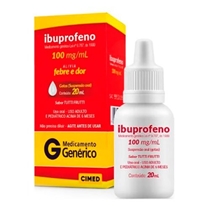 Ibuprofeno 100mg/mL Suspensão  20mL Cimed