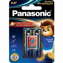 Pilha Alcalina Premium Panasonic AA 2 Unidades LR6EGR/2B96