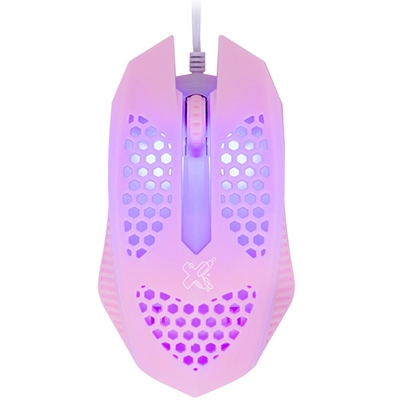 Mouse Com Fio Maxprint Geek Pro Series USB 2.0 Rosa 60000126