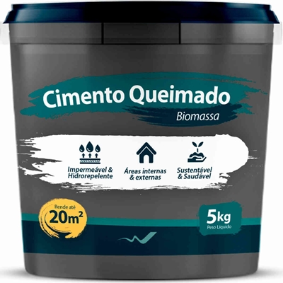 Cimento Queimado Biomassa 5kg Obsidiana (MP)