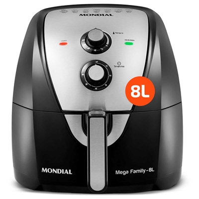 Fritadeira Mondial Air Fryer 8 Litros 127V Preto AFN-80-BI