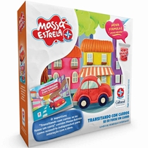 Massinha Estrela Com Livro Transitando Com Carros Com Massa 3005101300038